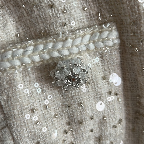 Self-Portrait White Midi A-Line Skirt - Picture 8 of 16